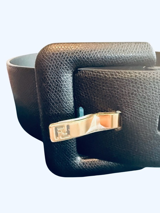 Fendi Forever Black Maxi Leather Belt Size 75cm/30in (Small) NWOT main image 13
